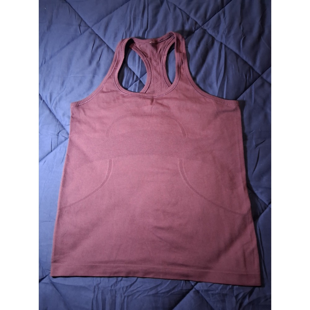 Lululemon Swiftly Tech Racerback Tank Top 2.0 Burgundy Purple Size 12